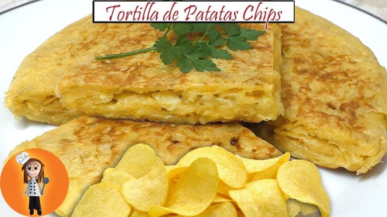 Receta de Tortilla de patatas chips