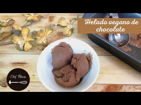 Receta de Helado vegano de chocolate