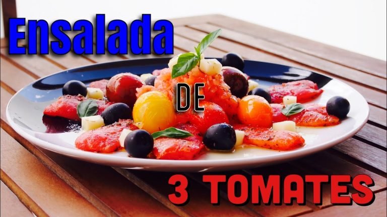 Receta de Ensalada con tomates cherry y aceitunas negras