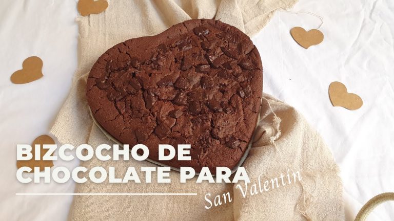 Receta de Bizcocho de chocolate para San Valentín