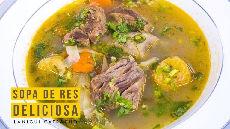 Receta de Sopa de carne calentita