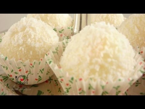 Receta de Yemas de coco para Navidad