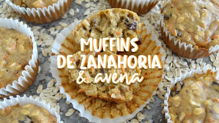 Receta de Muffins de zanahoria y avena