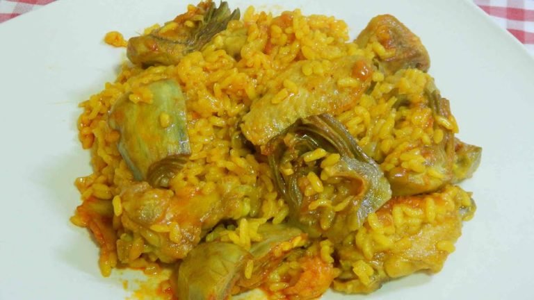 Receta de Arroz con alcachofas