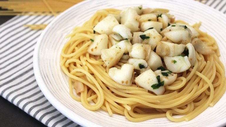 Receta de Macarrones con sepia