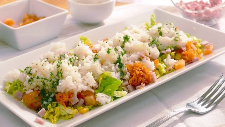 Receta de Ensalada de arroz con lechuga