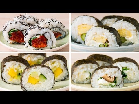 Receta de Sushi vegetariano con tomates secos