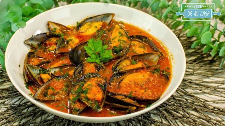 Receta de Mejillones en salsa picante de tomate