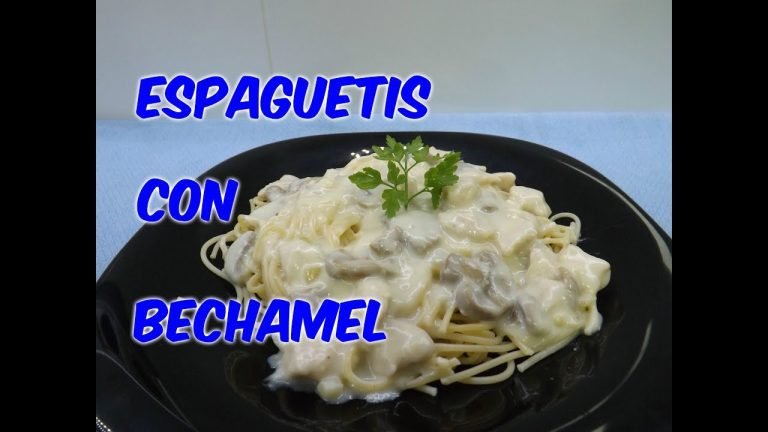 Receta de espaguetis a la bechamel