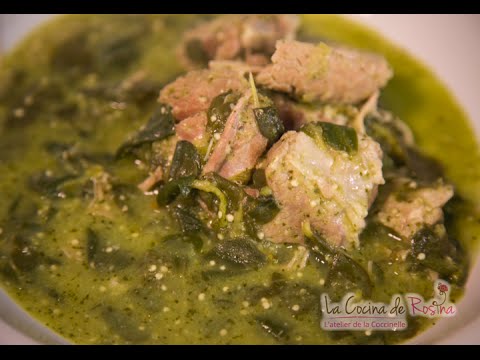 Receta de Lomo de cerdo en salsa verde con verdolagas