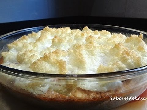 Receta de Budín de manzanas merengado