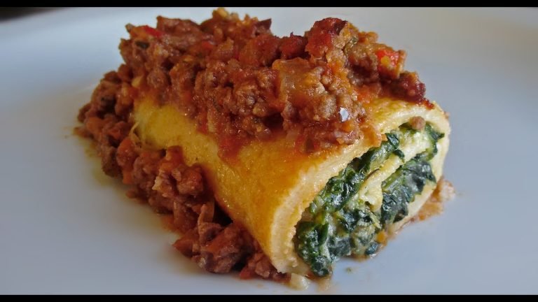 Receta de Canelones de ricota y acelga