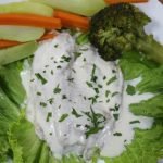 Receta de Medallones de rape al horno con pimientos