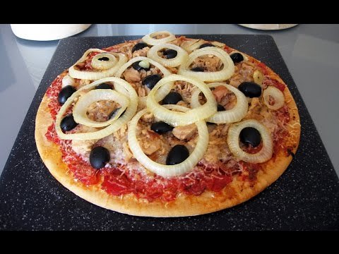 Receta de Pizza de cebolla y atún