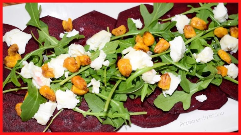 Receta de Carpaccio de remolacha con queso de cabra