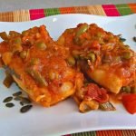 Receta de Bacalao con tomate y pimientos 4 Receta de Bacalao con tomate y pimientos