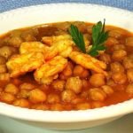Receta de Garbanzos con chorizo y bacon