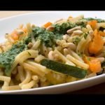 Receta de Tallarines mar y monte con nata.