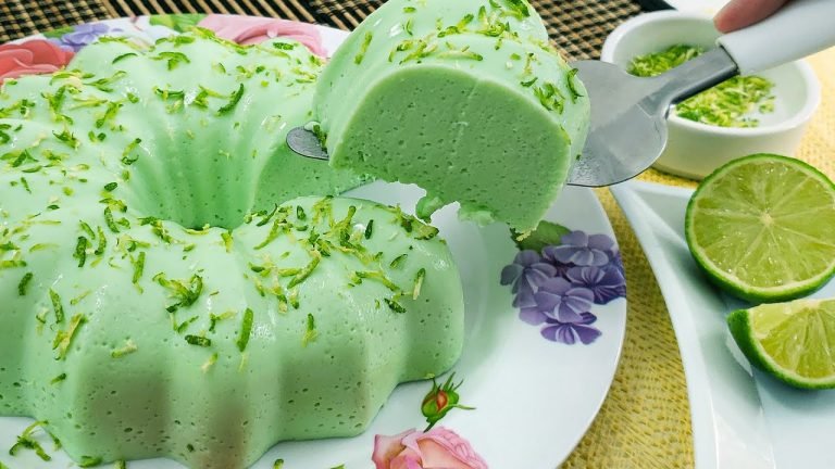 Receta de Puding verde