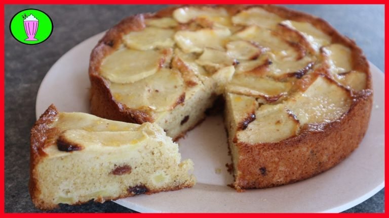 Receta de Tarta de manzanas con canela y pasas