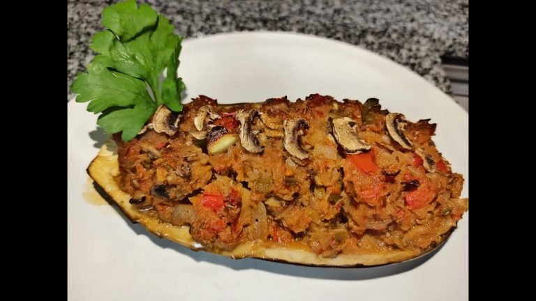 Receta de Berenjenas rellenas veganas