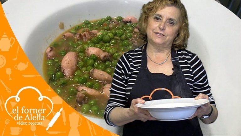 Receta de Chipirones con guisantes 1 Receta de Chipirones con guisantes