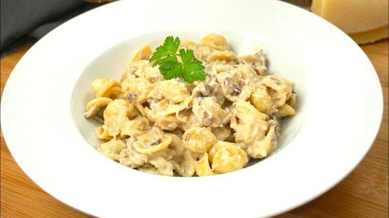 Receta de Pasta con shiitake y nata