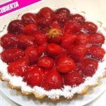 Receta de Tarta de fresa con hojaldre y crema pastelera