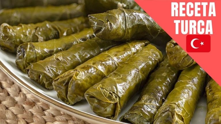 Receta de Dolmas turcas (hojas de parra rellenas)