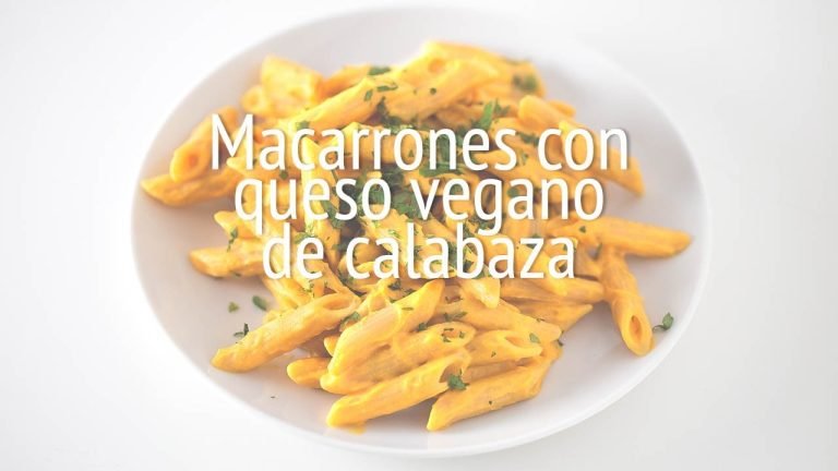 Receta de Macarrones con queso vegano de calabaza