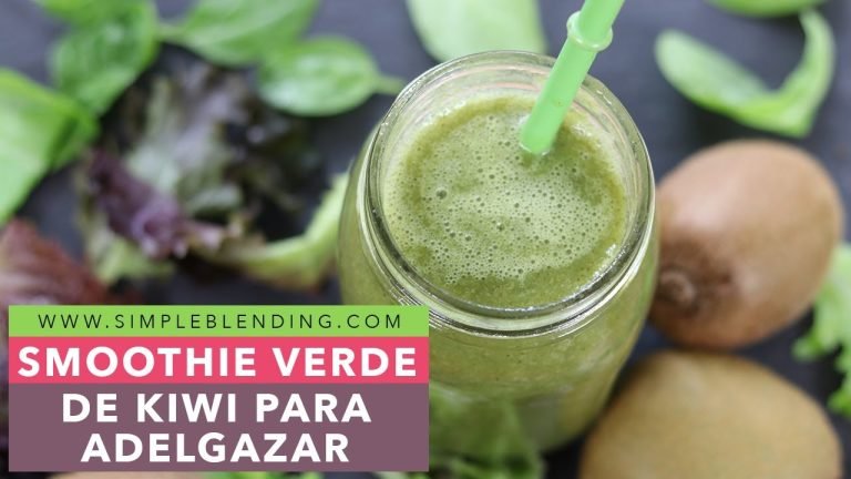 Smoothie verde de kiwi