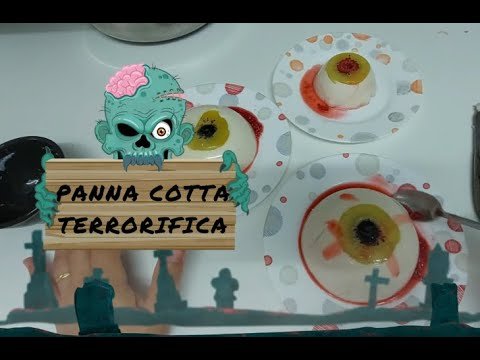 Receta de Panna cotta para Halloween