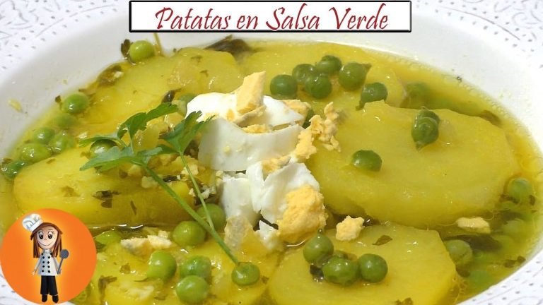 Receta de Patatas en salsa verde