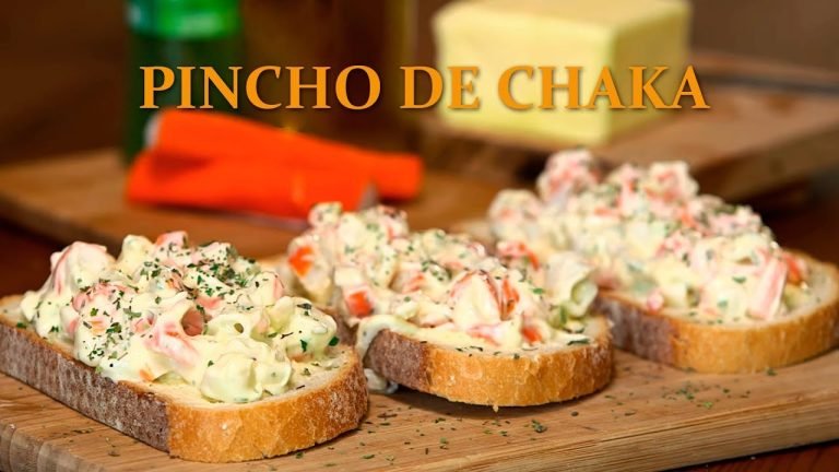 Receta de Pincho de chatka y gambas