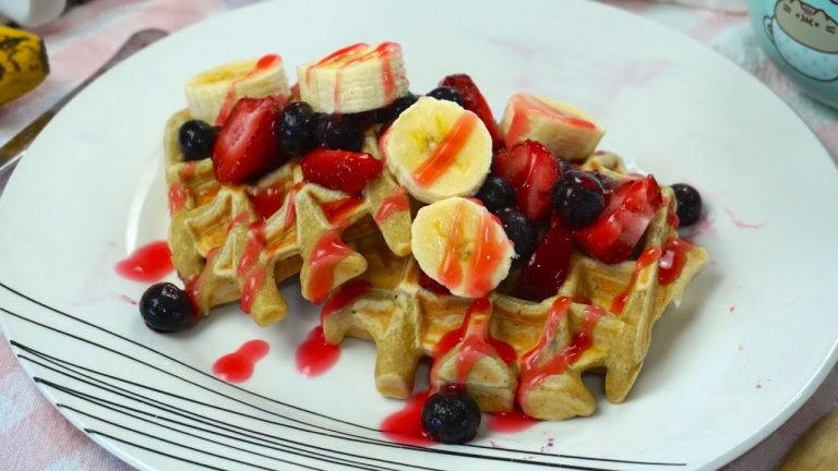 Receta de Gofres de avena