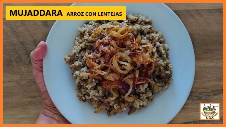 Receta de Mujaddara  Arroz con lentejas libanés