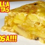 Receta de Tortilla de patatas y gambas jugosa