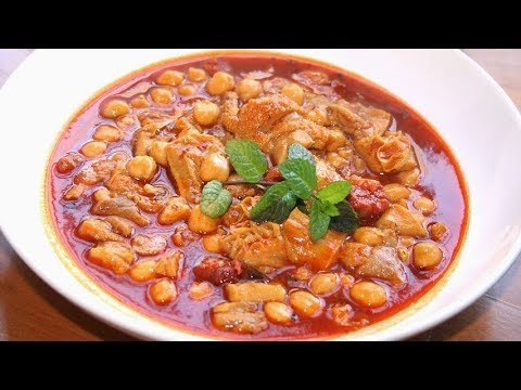 Receta de Garbanzos con callos rápidos