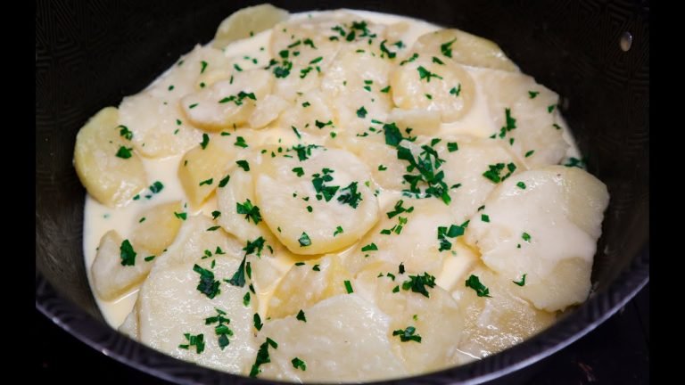 Receta de Papas a la crema