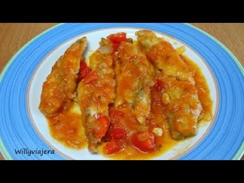 Receta de Caballas en salsa de tomate