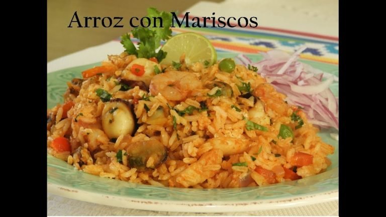 Receta de Arroz con mariscos peruano