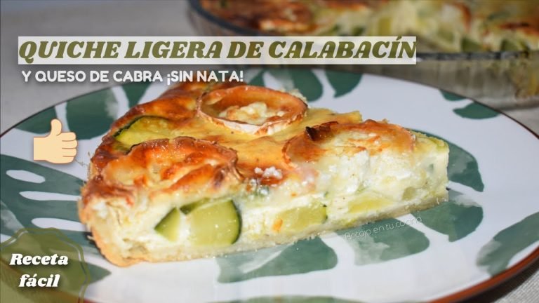 Receta de Quiche de verduras sin nata