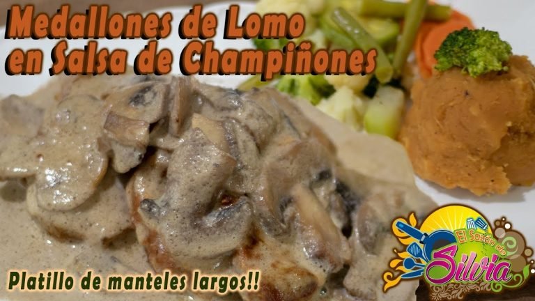 ▷ Receta de Medallones de lomo en salsa de champiñones | Actualizado mayo  2023