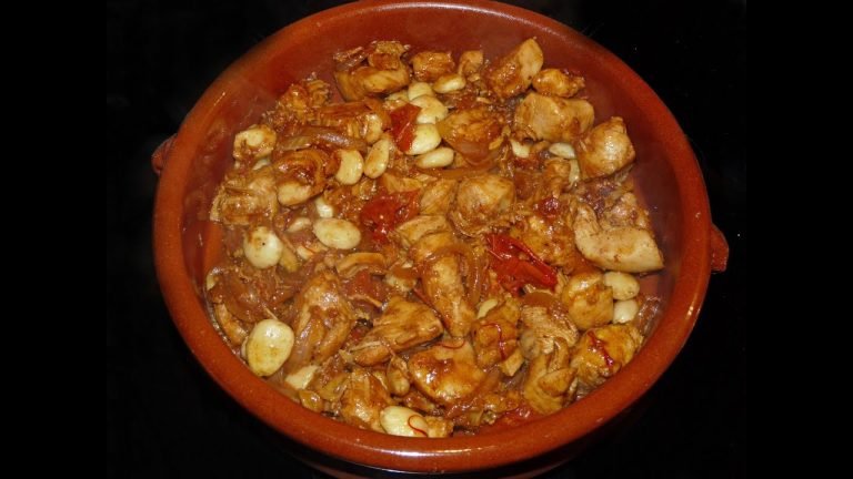 Receta de Pollo a la miel con almendras y canela