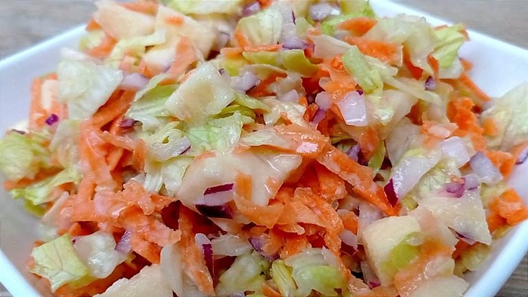 Receta de Ensalada de manzana y lechuga