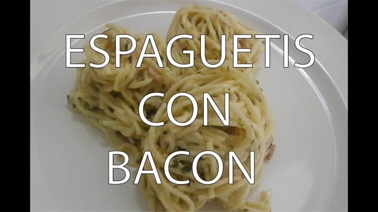 Receta de Pasta con bacon y cebolla