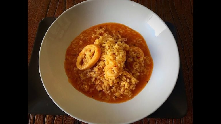 Receta de Arroz caldoso con calamares