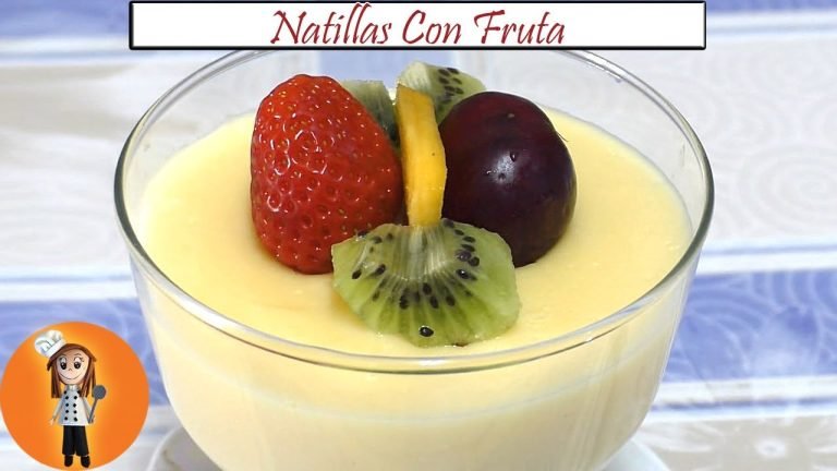 Receta de Natillas con frutas