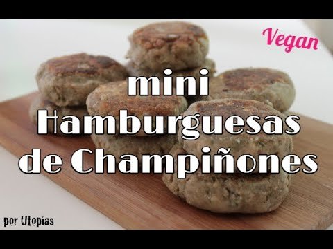 Receta de Mini hamburguesas de champiñones