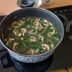 Receta de Sopa de frijoles con carne y verduras